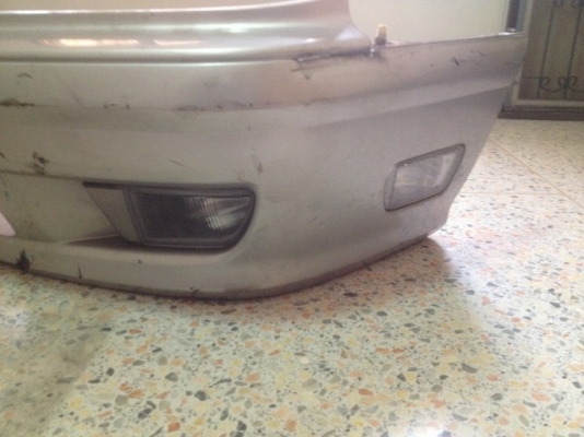 กันชนหน้า A32 ติดสปรอทไลทไฟส่องเลียวครบๆเก่าญี่ปุ่นเเท้สภาพตามรูป