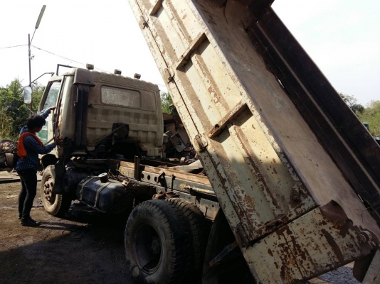 รถหกล้อดั้ม hino FC เครื่อง WO6E รถประกอบคันชีใหญ่ พวงมาลัยเพาเวอร์ เครื่องดีคันซีสวย เอกสารครบ