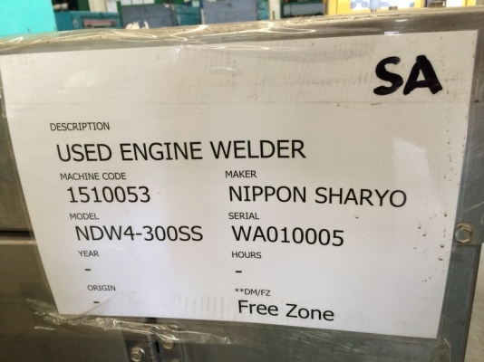 เครื่องเชื่อม + ปั่นไฟ Nippon Sharyo รุ่น NDW4-300SS สภาพสวยมาก นำเข้าจากญี่ปุ่น ขายถูกสุด ๆ เลยครับ