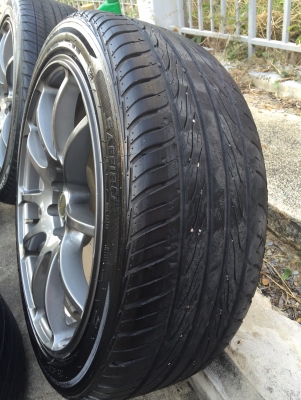 แม็ก17 กว้าง7.5 ใส่ได้ทั้ง4รู100/4รู114 ไม่คต ไม่เคยซ่อมถูกๆ