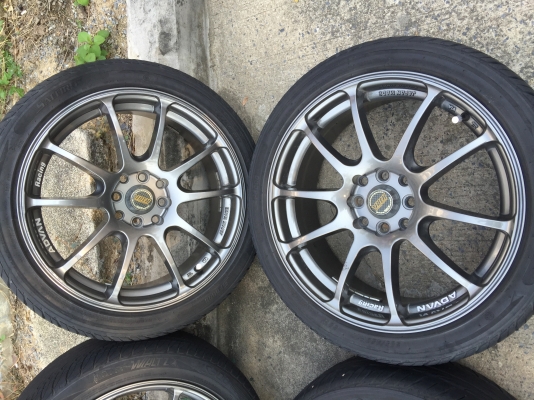 แม็ก17 กว้าง7.5 ใส่ได้ทั้ง4รู100/4รู114 ไม่คต ไม่เคยซ่อมถูกๆ