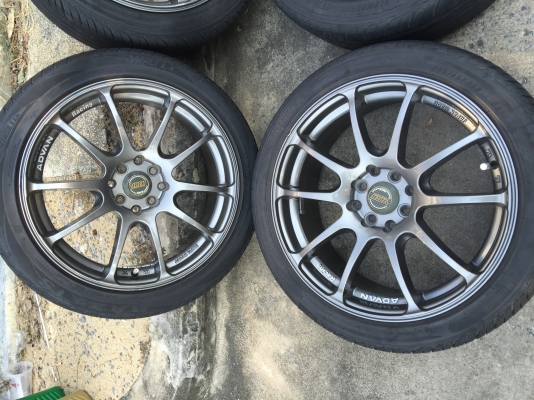 แม็ก17 กว้าง7.5 ใส่ได้ทั้ง4รู100/4รู114 ไม่คต ไม่เคยซ่อมถูกๆ