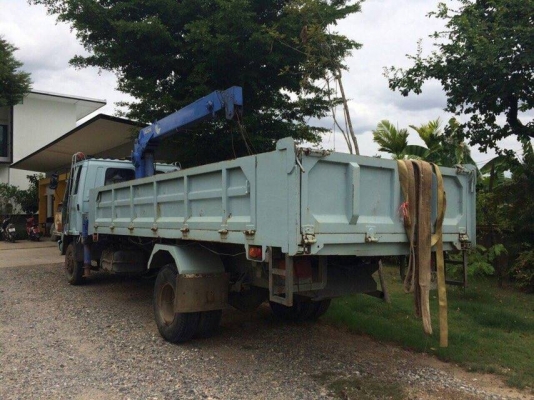 รถ 6 ล้อ ISUZU FRR12 ติดเครน 3 ตัน 3 ปลอก มีดั้ม เครื่อง 175 แรง
