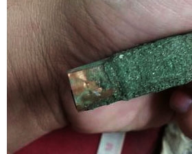 หลวงปู่ทิม วัดละหารไร่ จ.ระยอง  ตะกรุดพอกผง มีถุงเขียนยันต์เก่าเดิมๆ