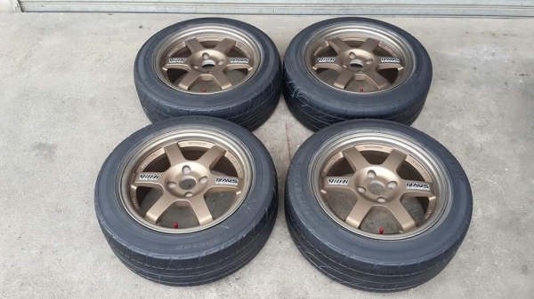 TE37 ขอบ 15 4/100 สภาพ 99\% แถมยาง ปี12