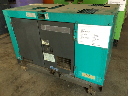 Denyo 13kVA รุ่น DCA-13ESY 3745109 ปี 2004 1214 ชม. นำเข้าจากญี่ปุ่น สวย ๆ ครับ