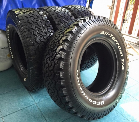 ดูตัวอย่าง ขาย ยางBF all terrain 285/75/16 (33") ดอกเต็ม สะพานยางยังอยู่ ไม่เคยปะ