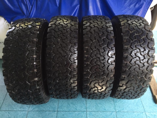ดูตัวอย่าง ขาย ยางBF all terrain 285/75/16 (33") ดอกเต็ม สะพานยางยังอยู่ ไม่เคยปะ