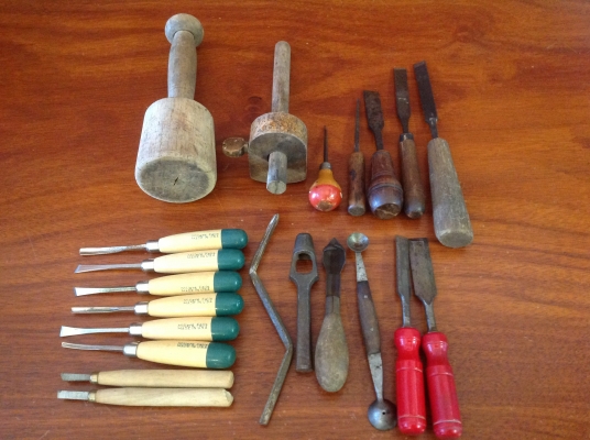 ขายชุดแกะสลัก Vintage U.S.A. 21 ชิ้น