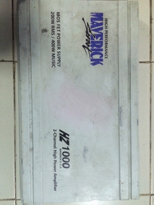 MAVERICK HZ1000 2CH 200W x 2CH 400W x 1CH มือ2 ญี่ปุ่น