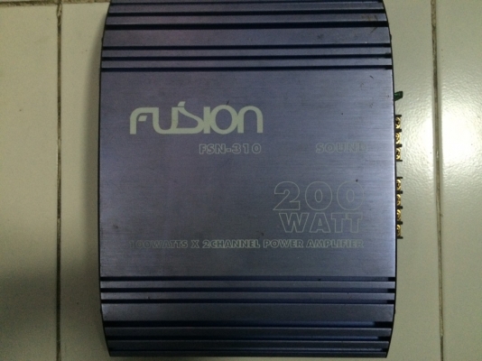 FUSION FSN-310 2CHx100W 1CHx200W ขับSUB ได้ มือ2 ญี่ปุ่น