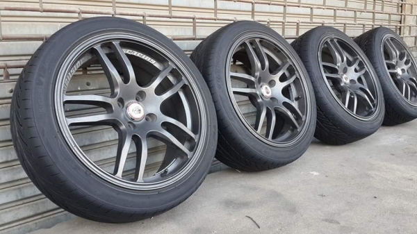 Veilside ก้านยก ขอบ 17 4รู100 พร้อมยาง Hankook ปี13