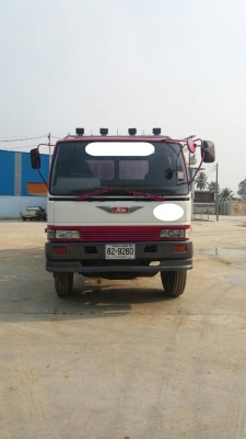 บรรทุกเฉพาะกิจ(คอนกรีดผสมเหลว) รถโม่ปูนใหม่ 7คิว สวย พร้อมใช้งาน HINO FM227 EP100  285 แรง สีขาว-ชมพู