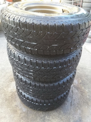 TE37 + Yokohama AT 265/75/16 ปี14 สวยๆ 1ชุด