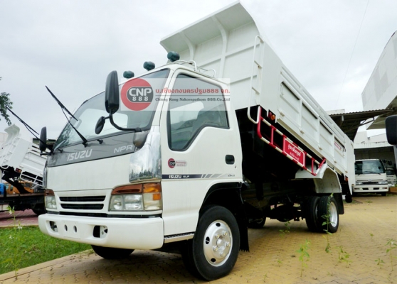 SK-34 ISUZU NPR การ์ตูน กระบะดั้มพ์ 4 เมตร กระบอกดั้มพ์ 4 TON 6ล้อ รถสวยสภาพพร้อมใชั