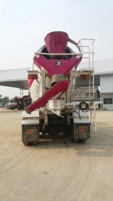 บรรทุกเฉพาะกิจ(คอนกรีดผสมเหลว) รถโม่ปูนใหม่ 7 คิว สวย พร้อมใช้งาน ISUZU FXZ23...  6SD1-4 320แรง สีขาว-ชมพู