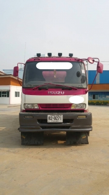 บรรทุกเฉพาะกิจ(คอนกรีดผสมเหลว) รถโม่ปูนใหม่ 7 คิว สวย พร้อมใช้งาน ISUZU FXZ23...  6SD1-4 320แรง สีขาว-ชมพู