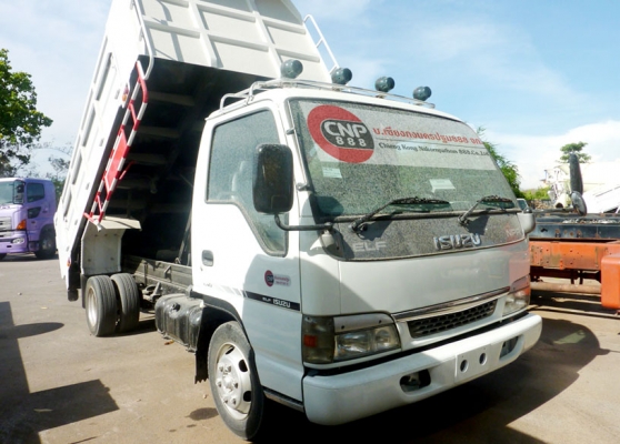 SK-36 ISUZU NPR การ์ตูน  กระบะดั้มพ์ 4 เมตร กระบอกดั้มพ์ 4 TON 6 ล้อ รถสวยสภาพพร้อมใชั