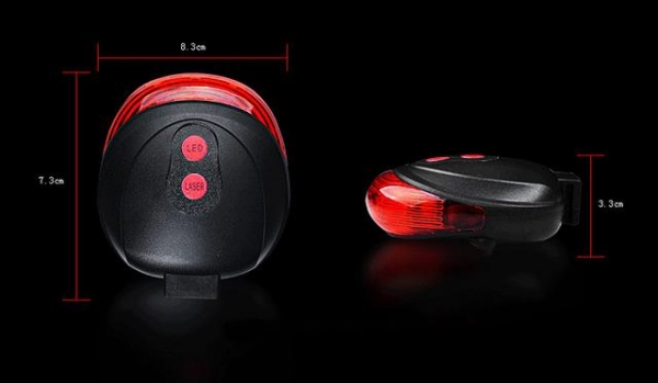 ไฟท้ายจักรยานเลเซอร์ ไฟท้ายจักรยาน LED