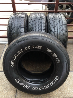 ยาง Maxxis 265 70 16 ปี12 ดอกเต็ม พร้อมใช้งาน ราคาไม่แพง