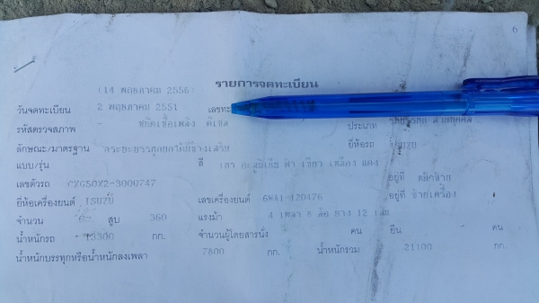 ขายรถพ่วง 24 ล้อ แม่-ลูก กระบะเนียมคอกเกษตรดั้ม อู่.ซุ้นชัย ISUZU จิก้า เครื่อง.6WA1-360 แรง เกียร์อีตั้น รถใช้งานอยู่ ราคา.1650000 สนรถสวยรีบจองด่วน