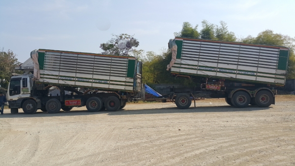 ขายรถพ่วง 24 ล้อ แม่-ลูก กระบะเนียมคอกเกษตรดั้ม อู่.ซุ้นชัย ISUZU จิก้า เครื่อง.6WA1-360 แรง เกียร์อีตั้น รถใช้งานอยู่ ราคา.1650000 สนรถสวยรีบจองด่วน