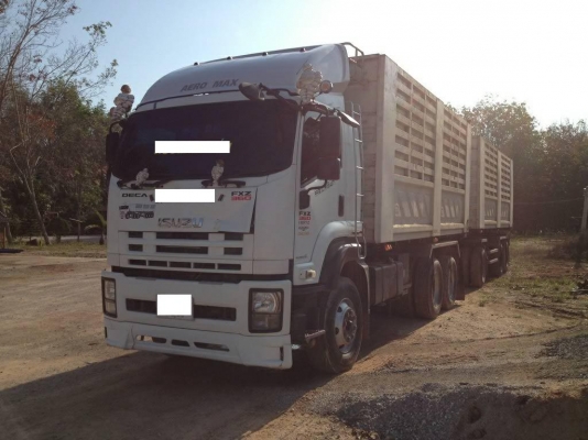 10ล้อดั้มISUZU DECA FXZ360 ปี52 ดั้มสามมิตรแม่ลูกๆ3คาน