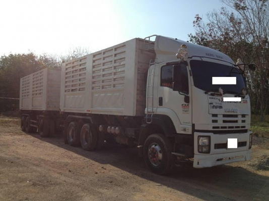 10ล้อดั้มISUZU DECA FXZ360 ปี52 ดั้มสามมิตรแม่ลูกๆ3คาน