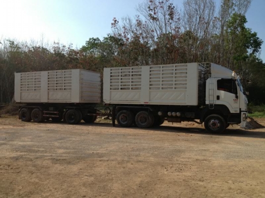10ล้อดั้มISUZU DECA FXZ360 ปี52 ดั้มสามมิตรแม่ลูกๆ3คาน