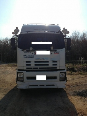 10ล้อดั้มISUZU DECA FXZ360 ปี52 ดั้มสามมิตรแม่ลูกๆ3คาน