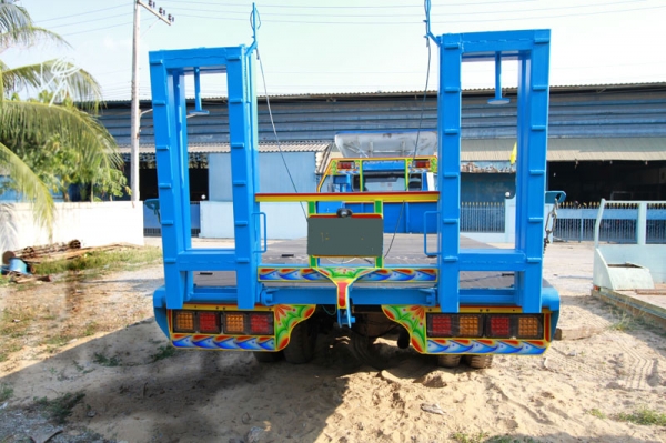 เทรเลอร์บรรทุกรถเกี่ยว HINO 10 ล้อ 1 เพลา