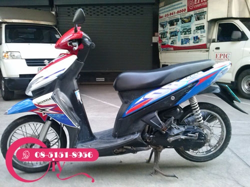 ขายด่วน Click 08 ปี 50 เครื่องดีม๊ากก ราคา 13,500 บาทเท่านั้น เอกสารครบ โทร 085-1518956