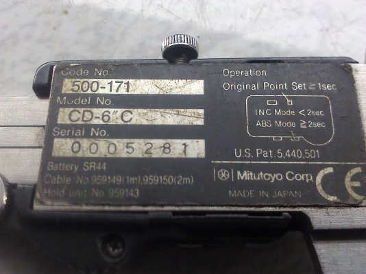 เวอร์เนียดิจิตอล mitutoyo 6 นิ้ว มือสองสภาพเยี่ยมพร้อมใช้งาน