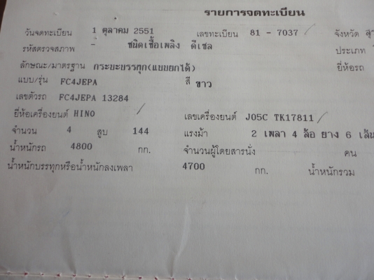 ขายรถบรรทุก 6ล้อดัมพ์ HINO MEGA 150 แรงม้าปี 51 ขายรถบรรทุก 6ล้อดัมพ์ HINO MEGA 150 แรงม้าปี 51