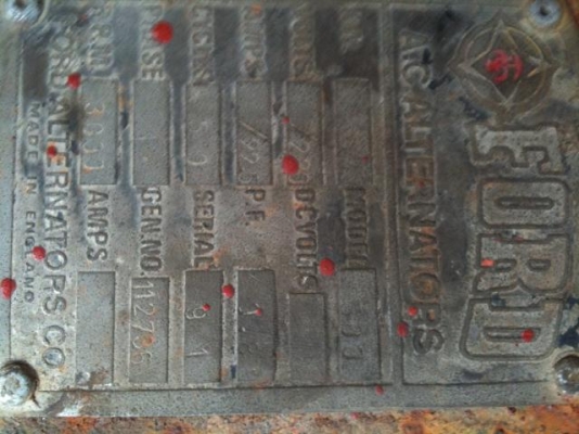 ขายด่วน ไดร์ FORD 5 KW .มือสองตามรูป