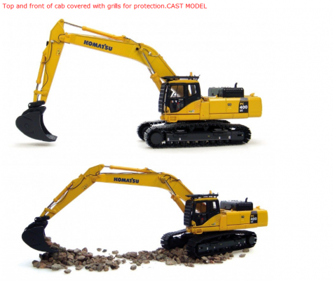 Model Komat'su PC400 LC ทำจากเหล็กทั้งคัน