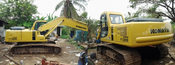 ขายรถแบคโฮ KOMATSU PC200-6 นอก ซีเรียลสูง มีเล่มทะเบียน ไฟฟ้าครบ เอวแน่น โซ่ใหม่ แทรคสวย เครืองแน่นปั้มแห้ง พร้อมลุยงาน087-2423041