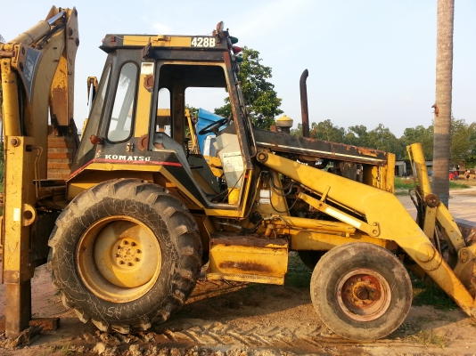 ขายด่วน ตักหน้าขุดหลัง CAT 428 B เอกสารเล่มทะเบียน