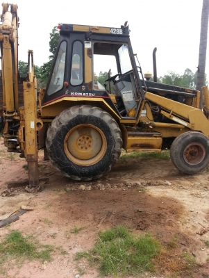 ขายด่วน ตักหน้าขุดหลัง CAT 428 B เอกสารเล่มทะเบียน