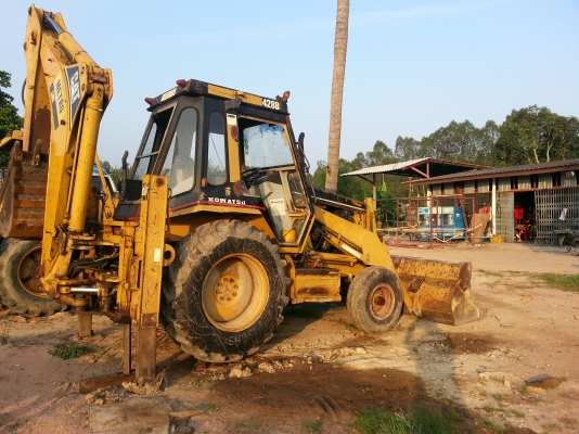 ขายด่วน ตักหน้าขุดหลัง CAT 428 B เอกสารเล่มทะเบียน