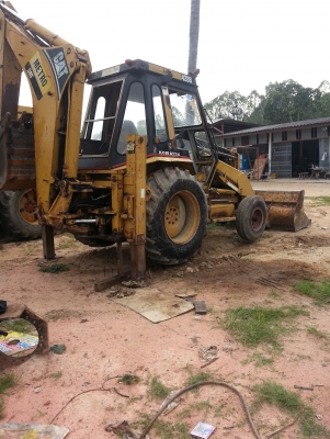 ขายด่วน ตักหน้าขุดหลัง CAT 428 B เอกสารเล่มทะเบียน