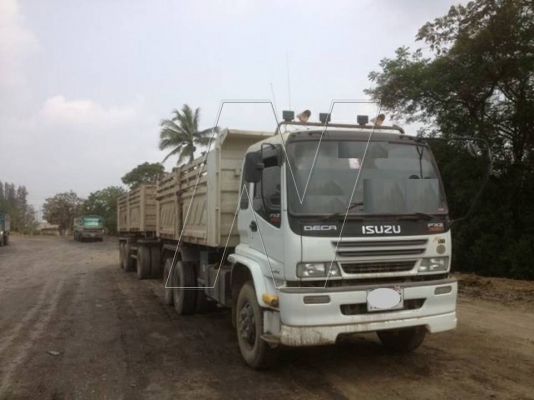 ขาย อีซุ DECA 320 ปี 51 / กระบะดั๊มสามมิตร ( พ่วง 22 ล้อดั๊ม ลูก 3 เพลา  )