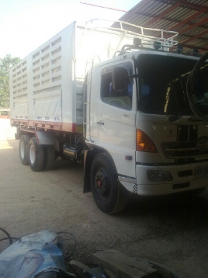 ขายรถบรรทุกสิบล้อดั๊มพ์ HINO MEGA 260 แรง ดั๊มพ์สามมิตรคอกเกษตร รถสวยพร้อมใช้งาน