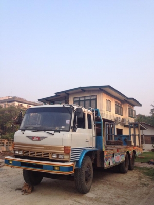 ขาย เทรลเลอร์ hino  f 17 บรรทุกรถเกี่ยว สองเพลา