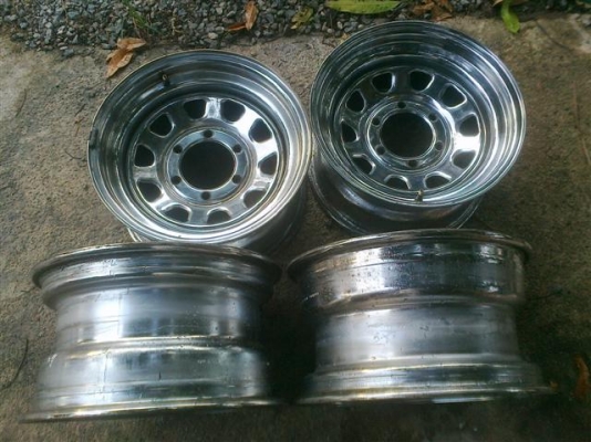 ขายล้อกระทะชุบขอบ15x8 MADE IN USA