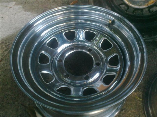 ขายล้อกระทะชุบขอบ15x8 MADE IN USA