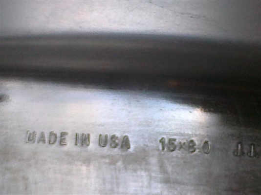 ขายล้อกระทะชุบขอบ15x8 MADE IN USA