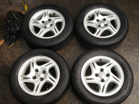 ล้อ14 Civic 4รู100 + ยาง Toyo(JAPAN) 185/65/14