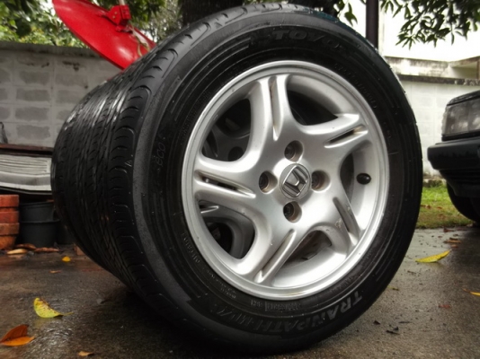 ล้อ14 Civic 4รู100 + ยาง Toyo(JAPAN) 185/65/14