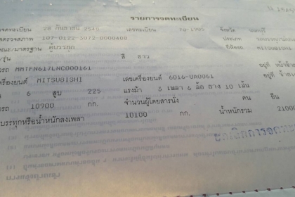 ขาย สิบล้อ มิตซู FN617LNC 225โบว์ ปี49 สภาพสวยบางเดิมพร้อมใช้งาน เล่มทะเบียนพร้อมโอน ขาย สิบล้อ มิตซู FN617LNC 225โบว์ ปี49 สภาพสวยบางเดิมพร้อมใช้งาน เล่มทะเบียนพร้อมโอน